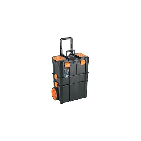 Truper CHP-1925R, Caja para herramientas 19"x25" 3 en 1 desmontable con ruedas grandes de uso rudo