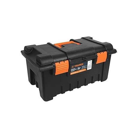 Truper CHA-22N, Caja para herramienta, amplia de 22", color naranja