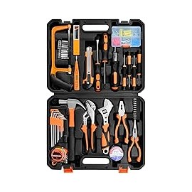 Uzelia Caja de Herramientas 100 en 1, Juego de Herramientas portátil, Kit de Herramientas de Mano, Kit de Herramientas Manuales