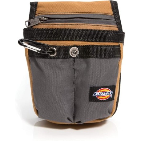 Dickies Bolsa de Lona con Bolsillo con Cierre para Herramientas y Cinturones de Trabajo, Cuatro Bolsillos, Bolsillo Acolchado, 