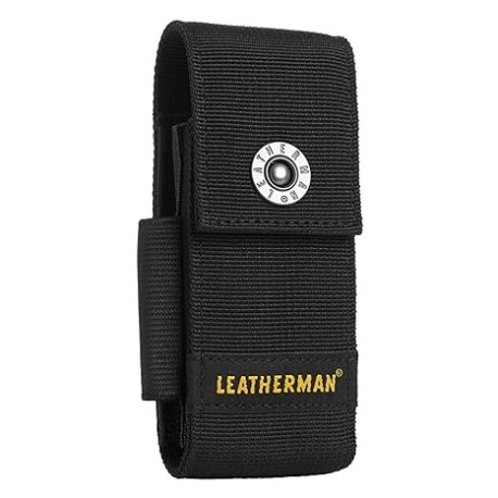 LEATHERMAN, funda de nailon de alta calidad con bolsillos, se adapta a múltiples herramientas de 4 a 4.5 pulgadas, negro, grand