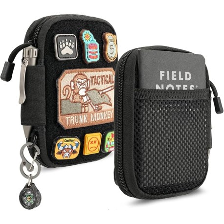 Bolsa EDC, organizador de bolsillo con velcro, organizador de bolsillo de nailon EDC, bolsa de herramientas pequeña para engran