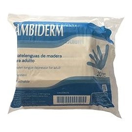 AMBIDERM ABATELENGUAS AMBIDERM C/500 PZAS. EN PAQUETES DE 25