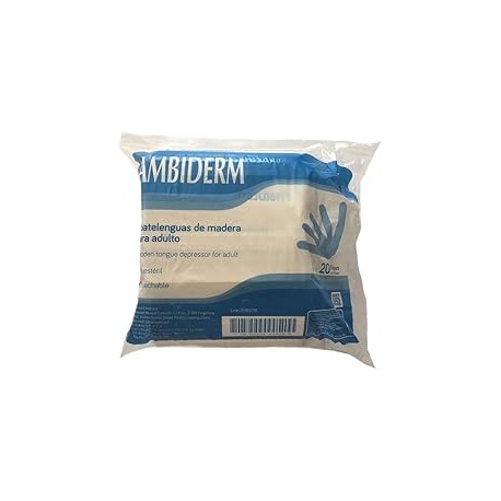 AMBIDERM ABATELENGUAS AMBIDERM C/500 PZAS. EN PAQUETES DE 25