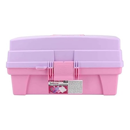 Santul 6239 Caja Vanity, 14 pulgadas, morada/rosa