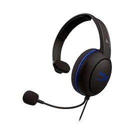 HyperX Cloud Chat Headset – Audífonos para chat con licencia oficial PS4, Monoaural, Comunicación nítida para chat, Diseño livi