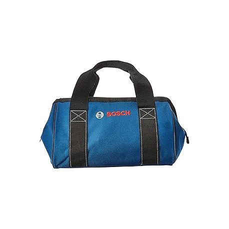 Bosch CW01 Bolsa de herramientas pequeña para contratistas, negro, azul, 12.75 pulgadas x 8 pulgadas x 9 pulgadas