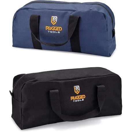 Combo de bolsas de herramientas resistentes – incluye 1 bolsa de herramientas pequeña y 1 mediana – Bolsas organizadoras para e