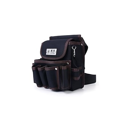 Meryado Bolsa de Herramientas Profesional,para Herramientas de Electricista de Mantenimiento con cinturón Ajustable para Herram