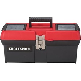CRAFTSMAN Caja de herramientas, bloqueable, 16 pulgadas, rojo/negro (CMST16901)