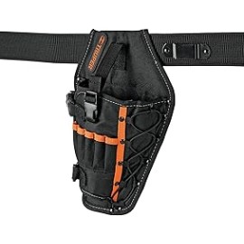 Truper POT-5B, Porta taladro de poliéster 6 compartimentos clip metálico para flexómetro, 1 Pieza