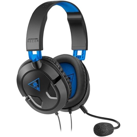 Turtle Beach TB033034 Biauricular Diadema Negro, Azul - Auriculares con micrófono (Consola de juegos, Biauricular, Diadema, Neg