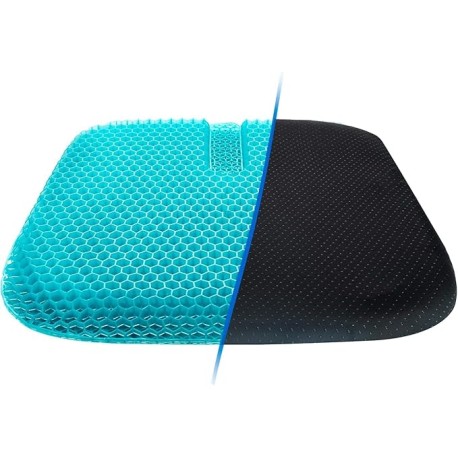 Vmingo Cojin Ergonomico Gel Panal Silicon Comodo Asiento Auto Silla Antideslizante Funda cojin Silla de Apoyo Transpirable para