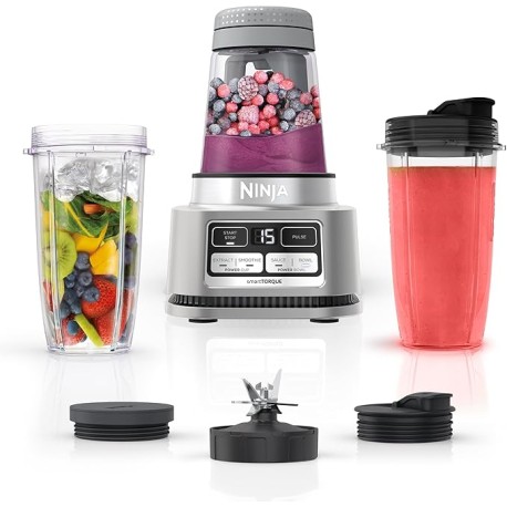 Ninja - Extractor de nutrientes, licuadora personal con 2 vasos + 2 smoothie bowl maker | SS101