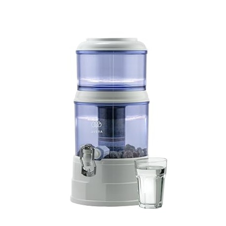 AVERA Purificador Dispensador de Agua 5 Litros, con 3 Etapas de Purificacion, Despachador Magnetico, (Olvídate de los Garrafone