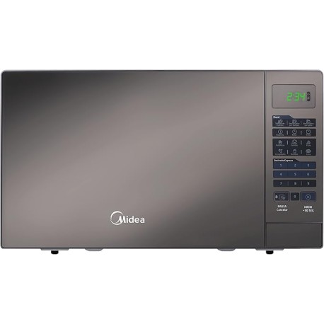 Midea Horno de Microondas 0.7 Pies Cúbicos / 20 L Silver Mirror Gourmet