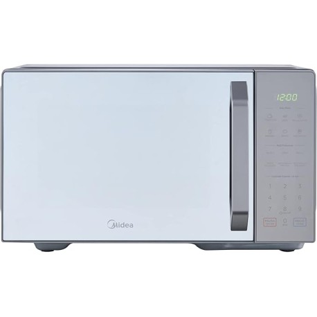 Horno de Microondas Midea 1.1 Pies Cúbicos / 31 L Silver Mirror Talent