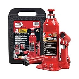BIG RED Torin T90413 - Gato de Botella hidráulica con Estuche de Transporte, Capacidad de 4 toneladas (8 Libras)