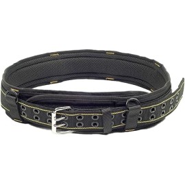 Cinturón de herramientas acolchado de 3 pulgadas para trabajo pesado (amarillo y negro)