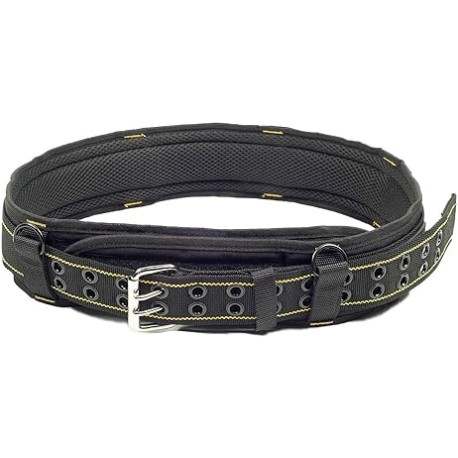 Cinturón de herramientas acolchado de 3 pulgadas para trabajo pesado (amarillo y negro)