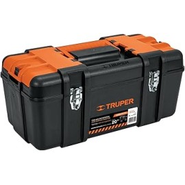Caja p/herramienta 20" con compartimentos, broches metálicos
