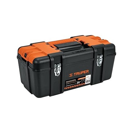 Caja p/herramienta 20" con compartimentos, broches metálicos