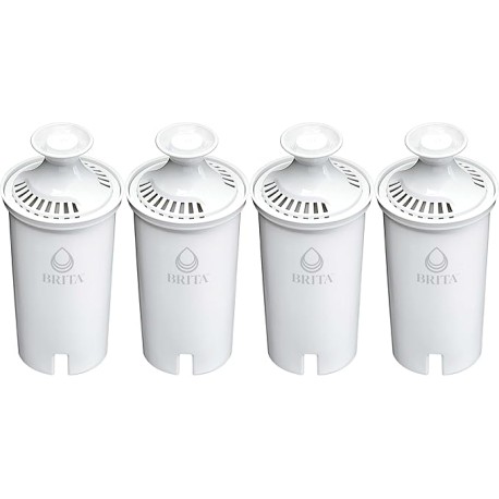 Brita Longlast FiltroS de Rpuesto Estándar, Color Blanco - 1 Caja x 4 Piezas