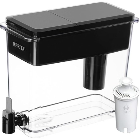BRITA Ultra Max fabricado sin BPA, UltraMax, negro (el paquete puede variar), 27 tazas