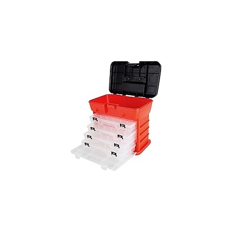 Stalwart - Caja de herramientas 75-3182A Rack System con 4 organizadores, 11 pulgadas