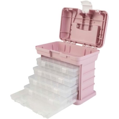 Stalwart - Caja de herramientas portátil, organizador de piezas pequeñas con cajones y compartimentos personalizables para hard
