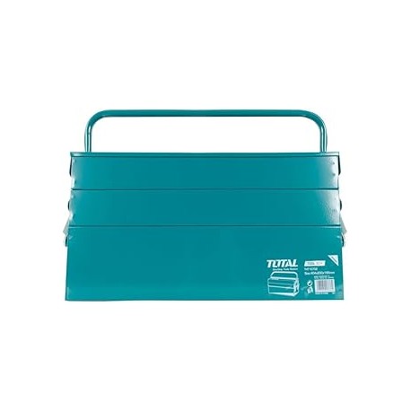 IUSA, Caja de herramientas, 5 compartimentos, 3 niveles, Para casa, oficina e industria, Fabricada en acero.