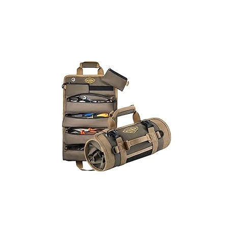 Organizadores The Ryker Bag de herramientas: bolsa pequeña de herramientas con bolsillos desmontables, enrollable, resistente, 