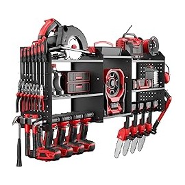 Organizador de herramientas eléctricas, soporte de pared, organizador de herramientas de taladro, estante de almacenamiento de 