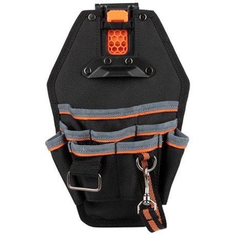 Klein Tools 55832MB MODbox - Bolsa de Herramientas para Electricista, 8 Bolsillos, se Fija y Libera rápidamente de Las Correas 