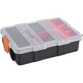 Caja de herramientas, 2 Piezas Caja de Almacenamiento de Herramientas de Plástico Caja de Herramientas de Tornillo de 2 Capas p