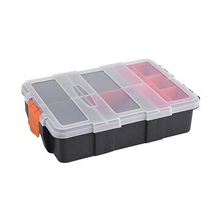 Caja de herramientas, 2 Piezas Caja de Almacenamiento de Herramientas de Plástico Caja de Herramientas de Tornillo de 2 Capas p
