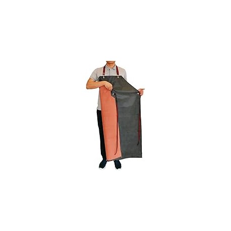Delantal de goma grueso, delantal impermeable de 47.2 x 33.5 pulgadas, delantal largo resistente a los químicos, delantales de 
