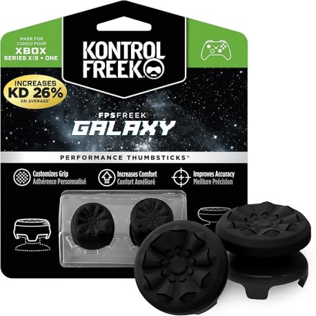 KontrolFreek FPS Freek Galaxy Black for Xbox One and Xbox Series X Controller | 2 Performance Thumbsticks | 1 High-Rise, 1 Mid-