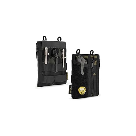 VIPERADE VE16 Organizador de bolsillo, bolsa EDC para hombres, 7 bolsillos EDC Organizador de bolsillo con velcro para transpor
