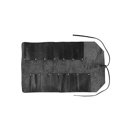 Hide & Drink, Bolsa grande de piel enrollable para herramientas (12 ranuras), bolsa de transporte portátil, almacenamiento de t