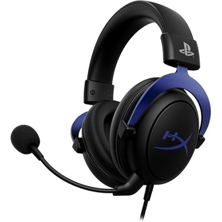 HyperX Cloud - Auriculares para Juegos, Producto Oficial de Playstation, para PS5 y PS4, Comodidad de Espuma viscoelástica, mic