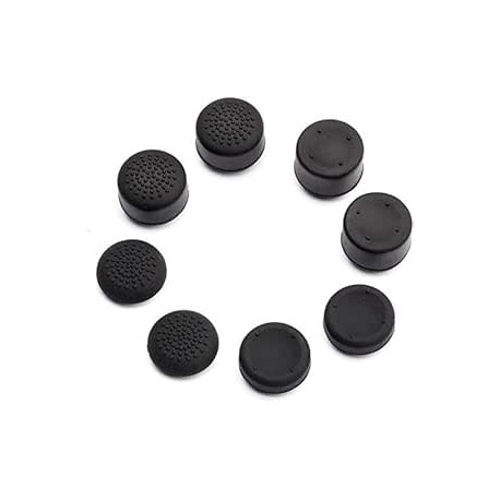 PS4 / Xbox One Gomitas Grips Texturizadas Profesionales 8 Unidades Compatible PS3, PS4, Xbox 360, Xbox One, Xbox One S (Negras)