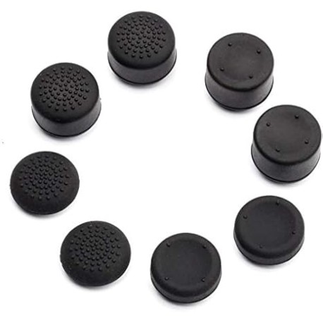 PS4 / Xbox One Gomitas Grips Texturizadas Profesionales 8 Unidades Compatible PS3, PS4, Xbox 360, Xbox One, Xbox One S (Negras)