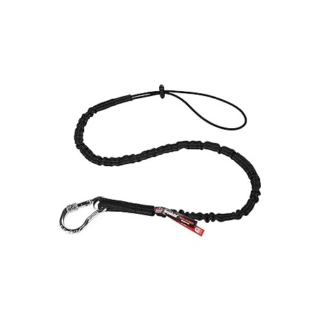 Ergodyne Squids 3100EXT - Cordón para Herramientas con mosquetón único y Extremo de Bucle Ajustable, Longitud extendida, Color 