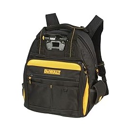 DEWALT DGL523 Mochila con luz para herramientas, 57 bolsillos