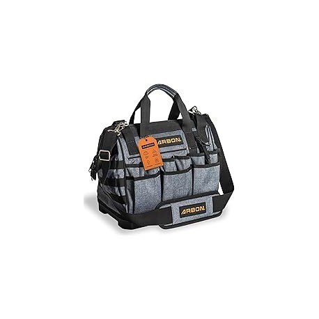 Bolsa de herramientas grande de 16 pulgadas para hombres y mujeres resistente al desgaste base de plástico impermeable bolsa pa