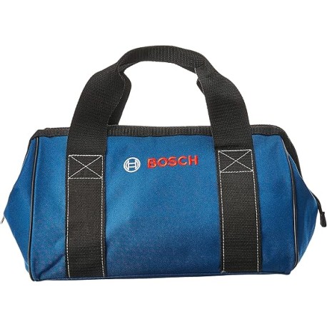 Bosch CW01 Bolsa de herramientas pequeña para contratistas, negro, azul, 12.75 pulgadas x 8 pulgadas x 9 pulgadas