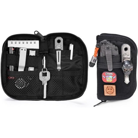 VIPERADE VE10 EDC Pouch, Organizador de Bolsillo EDC para Hombre, pequeña Bolsa organizadora EDC con 7 Bolsillos, Bolsa organiz