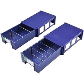 Almacenamiento de piezas de plástico para cajones, gabinete de hardware y manualidades, caja de herramientas apilable para torn