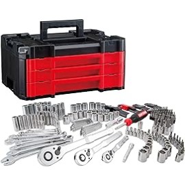 CRAFTSMAN Versastack - Juego de herramientas mecánicas de 1/4 pulgadas, 3/8 pulgadas y 1/2 pulgadas, 230 piezas (CMMT45306)